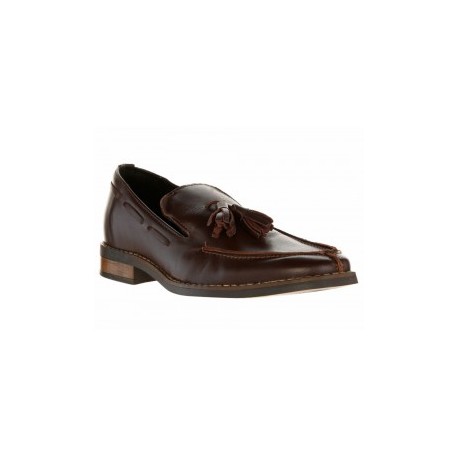 Zapato mocasín Perry Ellis piel café