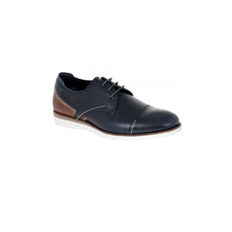 Zapato derby Fluchos piel azul