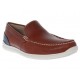 Zapato mocasín Flexi de piel café