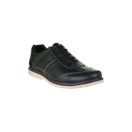 Zapato JBE piel azul marino