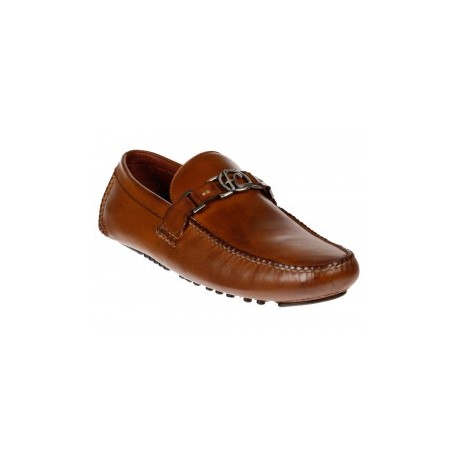 Zapato driver Franco Cuadra piel café claro