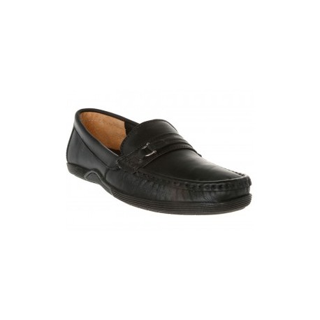 Regent Street Zapato Mocasín de Piel Negro