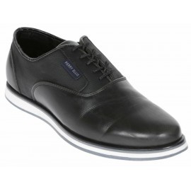 Perry Ellis Zapato con Agujeta de Piel Negro