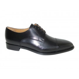 Pitti Zapato de Piel con Agujeta Negro