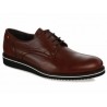 Baltarini Zapato de Piel con Agujeta Café