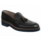Zapato Baltarini de piel azul marino