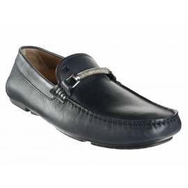 Zapato driver Fratelli piel azul