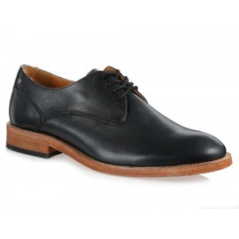 Paruno Zapato de Piel con Agujeta Negro