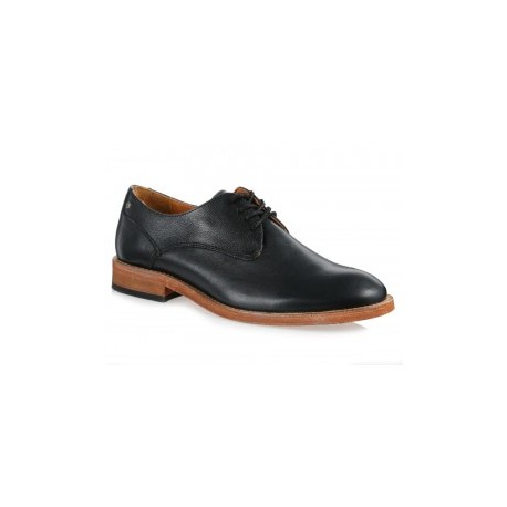 Paruno Zapato de Piel con Agujeta Negro