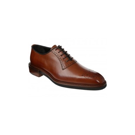 Zapato bostoniano Pitti piel café