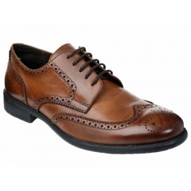Zapato bostoniano KD piel café
