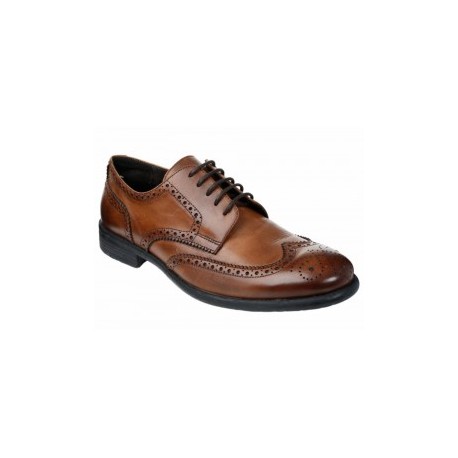 Zapato bostoniano KD piel café
