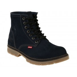 Levi's Bota Casual de Gamuza con Agujeta Azul