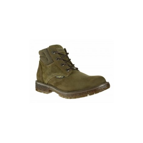 Bota Goodyear piel verde olivo