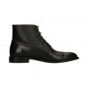 Bota con agujeta Michel Domit de piel negra