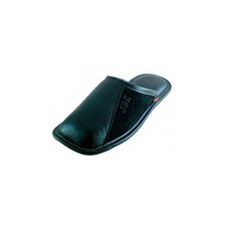 JBE Pantufla de Piel Verde