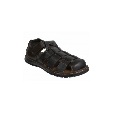 JBE Sandalia de Piel Chocolate