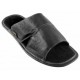 JBE Pantufla de Piel Negra