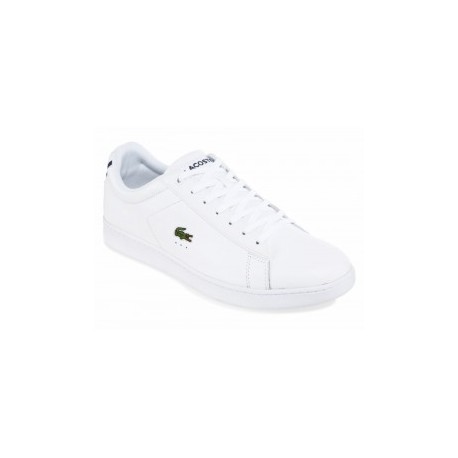 Lacoste Tenis de Piel con Agujeta Blanco