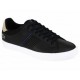 Lacoste Tenis de Piel con Agujeta Negro