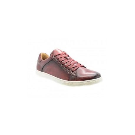Tenis Steve Madden Ringwald de piel vino