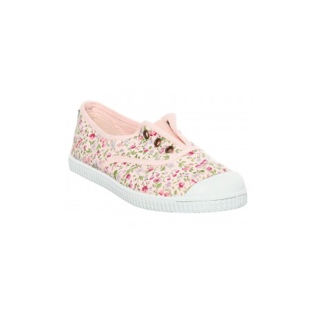 Tenis Natural Word textil para niña