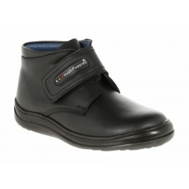Botín liso Hush Puppies de piel para niño