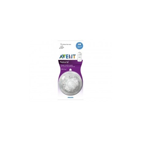 Avent Set de Tetinas Natural Flujo Medio