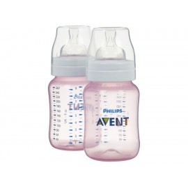 Biberones Avent 9oz 3m para niña