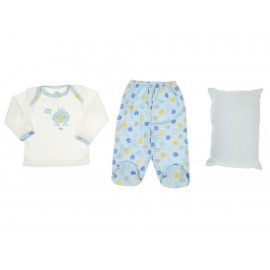 Conjunto Baby Mink Pijamink azul