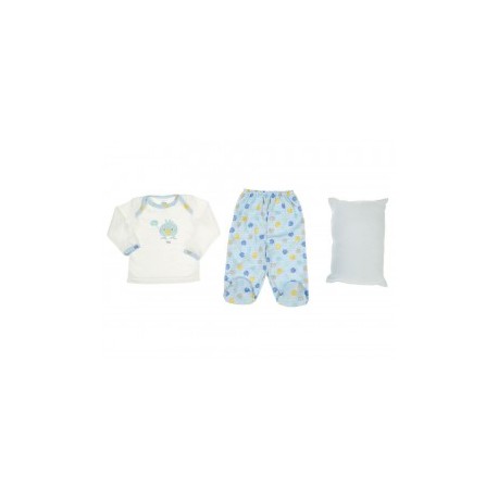 Conjunto Baby Mink Pijamink azul