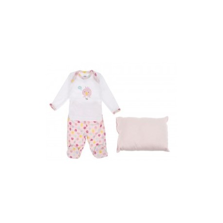 Conjunto Baby Mink Pijamink rosa