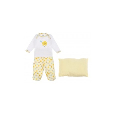 Conjunto Baby Mink Pijamink amarillo