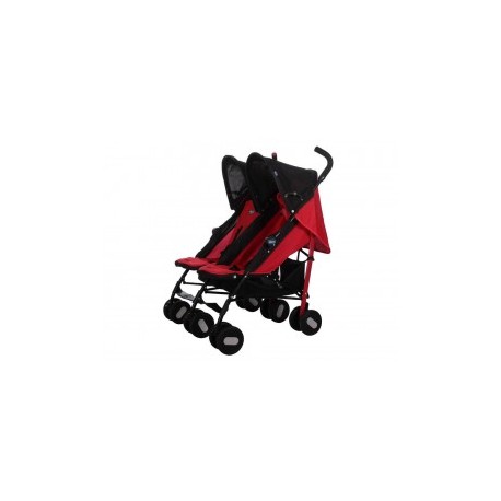 Carriola doble Chicco Frontal roja