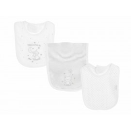 Baberos Little Me de algodón unisex