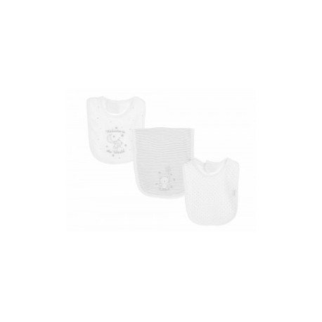 Baberos Little Me de algodón unisex