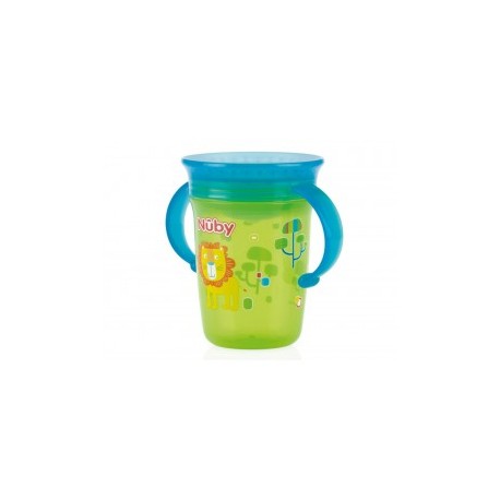 Vaso Entrenador Nuby Antiderrames 360, 8 oz