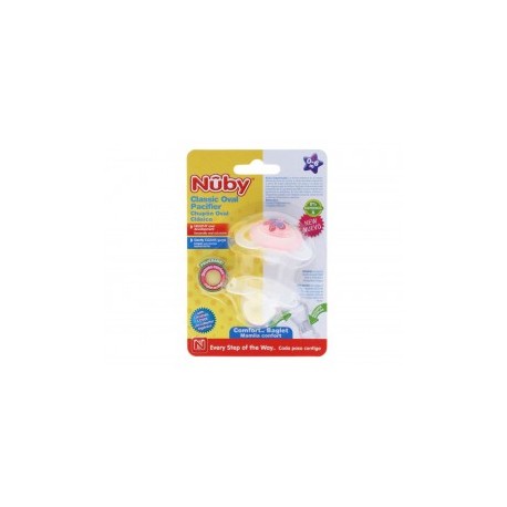 Nuby Chupón Clásico Oval para Niña