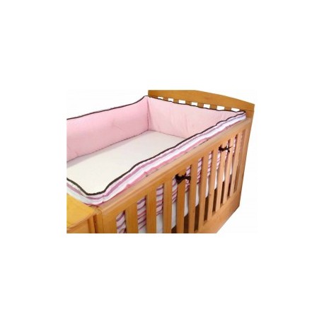 Protector de cuna Welsh Bubbles rosa