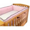 Protector de cuna Welsh Bubbles rosa