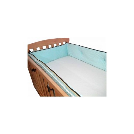 Protector de cuna Welsh Bubbles azul