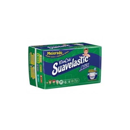 Pañales Kleenbebé Suavelastic Max Etapa 4,...