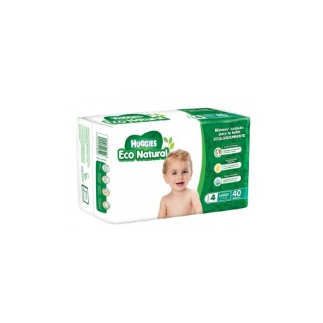 Pañales Huggies Eco Natural etapa 4 unisex...