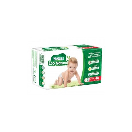 Pañales Huggies Eco Natural Etapa 3 unisex...
