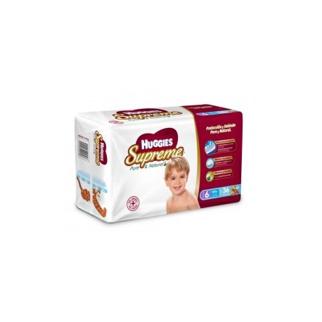Pañales Huggies Supreme Pure & Natural...