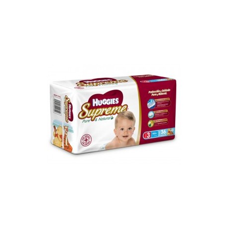 Pañales Huggies Supreme Pure & Natural...