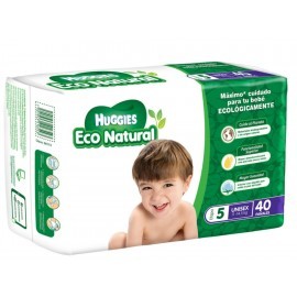 Pañales Huggies Eco Natural etapa 5 unisex...