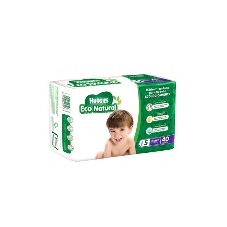 Pañales Huggies Eco Natural etapa 5 unisex...
