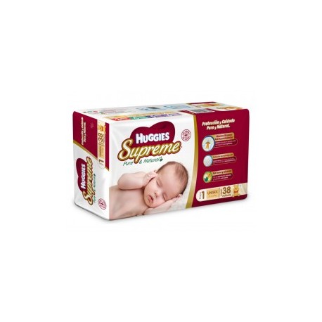 Pañales Huggies Supreme Pure & Natural...