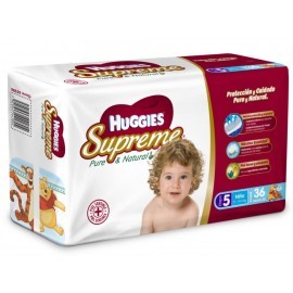 Pañales Huggies Supreme Pure & Natural...